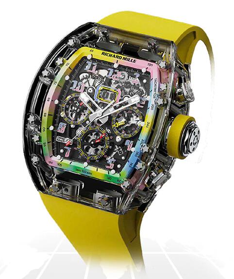 RICHARD MILLE Replica Watch RM011 SAPPHIRE FLYBACK CHRONOGRAPH "A11 TIME MACHINE YELLOW"